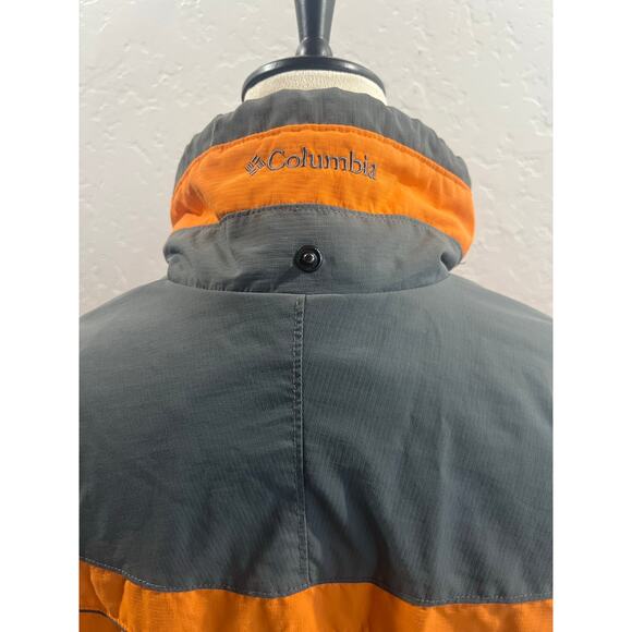 Columbia Omni-Tech Women’s Interchange Jacket XL Orange Gray Waterproof - Picture 4 of 13